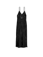 Платье-сорочка Victoria's Secret Archives Burnout Satin, черный