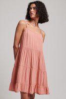 Винтажное пляжное мини-платье на бретелях Superdry, розовый