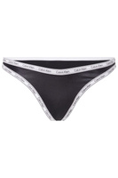Черные плавки бикини Core с высоким вырезом и тесьмой с логотипом Calvin Klein, черный