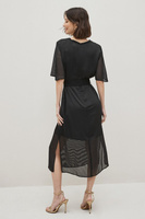 Платье с поясом Armani Exchange, черный