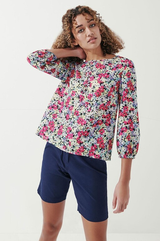 Блузка с цветочным принтом Crew Clothing Company