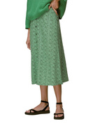 Зеленая юбка Whistle с леопардовым принтом и пуговицами спереди Whistles, зеленый