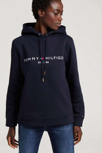 Толстовка Heritage белого цвета с логотипом Tommy Hilfiger, синий