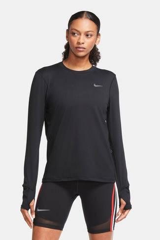 Толстовка Element Running с круглым вырезом Nike, черный