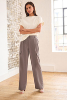 Элегантные брюки-карго с широкими штанинами Next, коричневый
