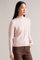 Вязаный розовый свитер Veolaa из мохера Ted Baker, розовый