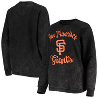Женский удобный вельветовый пуловер с надписью G-III 4Her Carl Banks Black San Francisco Giants Script G-III