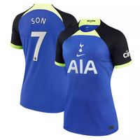 Женская футболка Nike Son Heung-min Blue Tottenham Hotspur 2022/23 Away Breathe Stadium Replica Player Джерси Nike
