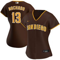 Женское джерси Nike Manny Machado Brown San Diego Padres Road Replica Player Nike