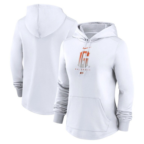 Женский белый пуловер с капюшоном Nike San Francisco Giants City Connect Pregame Performance Nike