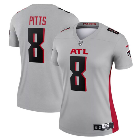 Женская серая майка Nike Kyle Pitts Atlanta Falcons Inverted Legend Nike