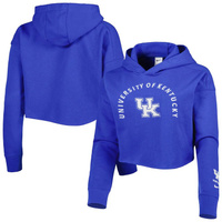 Женский укороченный пуловер с капюшоном Nike Royal Kentucky Wildcats 2-Hit Nike