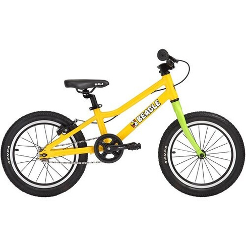 Детский велосипед Beagle 116X yellow/green 9" (требует финальной сборки)