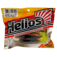 Виброхвост Helios Guru 7,6 см Black Sparkles LT HS-29-033, набор 9 шт. HELIOS