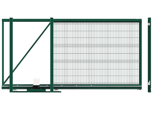 Откатные ворота DoorHan с заполнением сварной сеткой