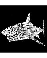 Женская толстовка с капюшоном word art -species of shark LA Pop Art, фиолетовый