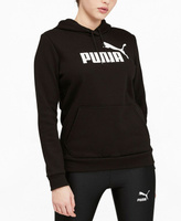 Женский флисовый свитшот с капюшоном и логотипом Essentials Puma