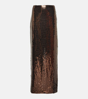 Юбка макси Eva с пайетками TALLER MARMO, коричневый