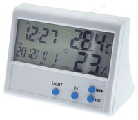 Термометр-гигрометр Орбита TH902 (часы, будильник)