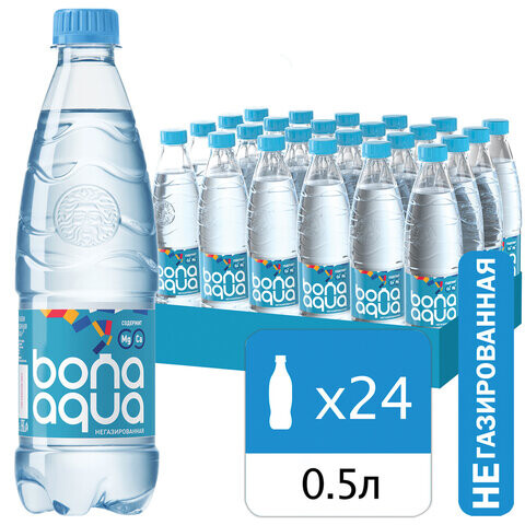Вода негазированная питьевая BONA AQUA 05 л 2418501