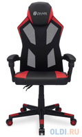 Кресло игровое Оклик -121G черный/красный сиденье черный/красный искусст.кожа/сетка с подголов. крестов. пластик черный