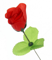 Цветок искусственный 32 см декоративный Роза красная