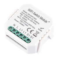 WIFI реле 1 канал, 10A Белый - - Max 2300W/250W - Ra IP20 L46xW46xH18 100-240V ST9000.500.01C