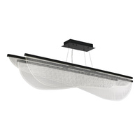 Светильник подвесной STLuce Черный/Прозрачный LED 1x60W 4000K SL6509.423.01