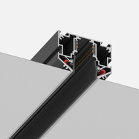 Шинопровод 48 под натяжной потолок STLuce Черный Длина 2000 мм ST039.429.00