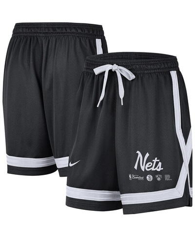 Женские черные шорты Brooklyn Nets Crossover Performance Nike, черный