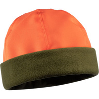 Сигнальная шапка Фабрика ЗОНТ ЕГЕРЬ, флис олива, верх однотонный, оранжевый dad120004