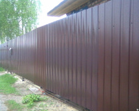 Металлический забор из профиля высота 2. 7 м текстурный