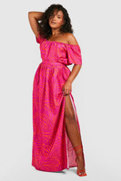 Зебра с плеч и юбка из двух частей Boohoo, розовый