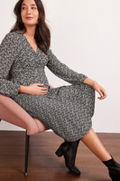 Платье для беременных/кормящих на растительной основе Next, черный