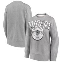 Женский пуловер из трех смесей с логотипом Fanatics, серый пуловер с принтом Las Vegas Raiders Jump Distribution Fanatic