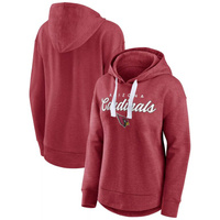 Женский пуловер с капюшоном Fanatics с логотипом Heather Cardinal Arizona Cardinals Set To Fly Fanatics