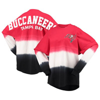 Женская красная/черная футболка с омбре с длинным рукавом и принтом Tampa Bay Buccaneers Fanatics Fanatics