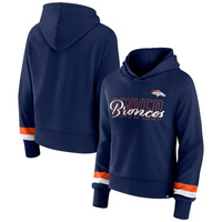 Женская толстовка с капюшоном и темно-синим пуловером с логотипом Fanatics Denver Broncos Fanatics