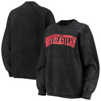 Женский свитшот Pressbox, черный, северо-восточный хаски, удобный шнур в винтажном стиле, базовый пуловер с аркой
