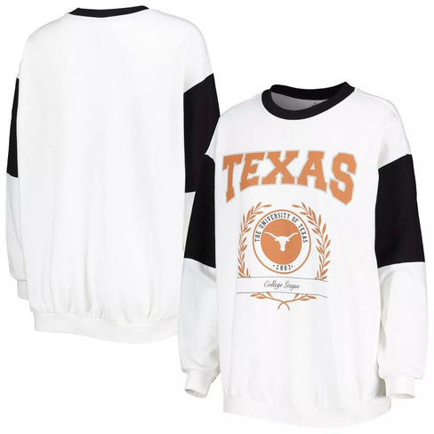 Женский пуловер Gameday Couture White Texas Longhorns It's A Vibe, пуловер «летучая мышь»