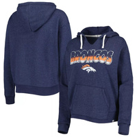 Женский темно-синий пуловер с капюшоном Kennedy Notch Neck '47 Denver Broncos Color Rise