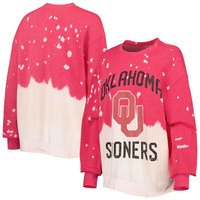Женский пуловер с выцветшим рисунком Gameday Couture Crimson Oklahoma Earlys Twice As Nice
