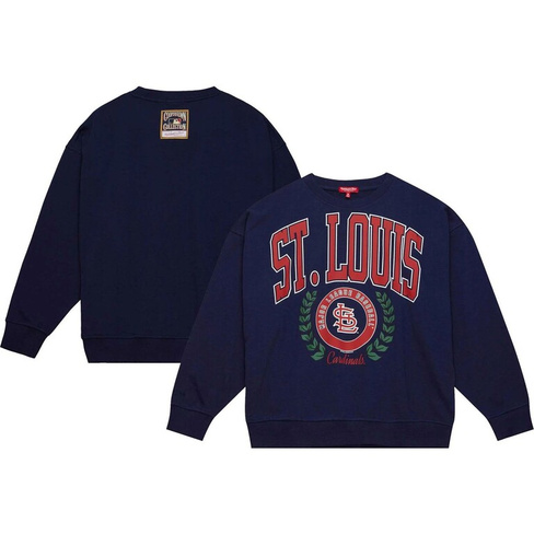 Женский темно-синий пуловер с логотипом Mitchell & Ness St. Louis Cardinals Lt 2.0