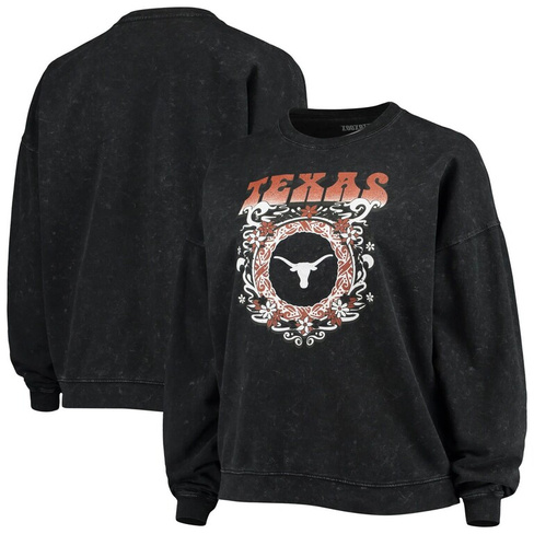 Женский черный пуловер ZooZatz Texas Longhorns, стирка, винтажный пуловер большого размера