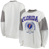 Женский серый свитшот-пуловер Gameday Couture Florida Gators It's A Vibe Dolman