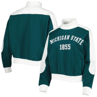 Женский свитшот Gameday Couture зеленого цвета Michigan State Spartans Make it a Mock Sporty Pullover