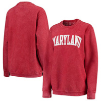 Женский свитшот Pressbox Red Maryland Terrapins из удобного шнура в винтажном стиле, базовый пуловер с аркой