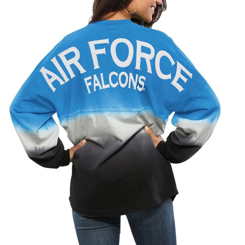 Женский Джерси Royal Air Force Falcons с длинными рукавами и омбре, окрашенный погружением в форму Spirit