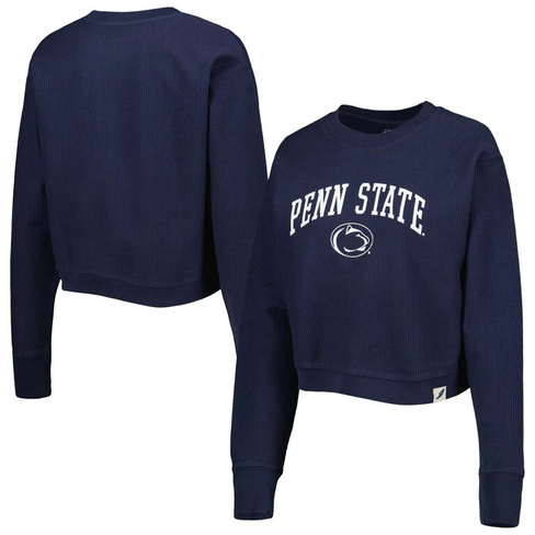Женская студенческая одежда темно-синего цвета Penn State Nittany Lions Classic Campus Corded Timber Толстовка