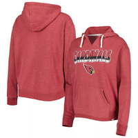 Женский пуловер с капюшоном '47 Cardinal Arizona Cardinals Color Rise Kennedy Notch Neck